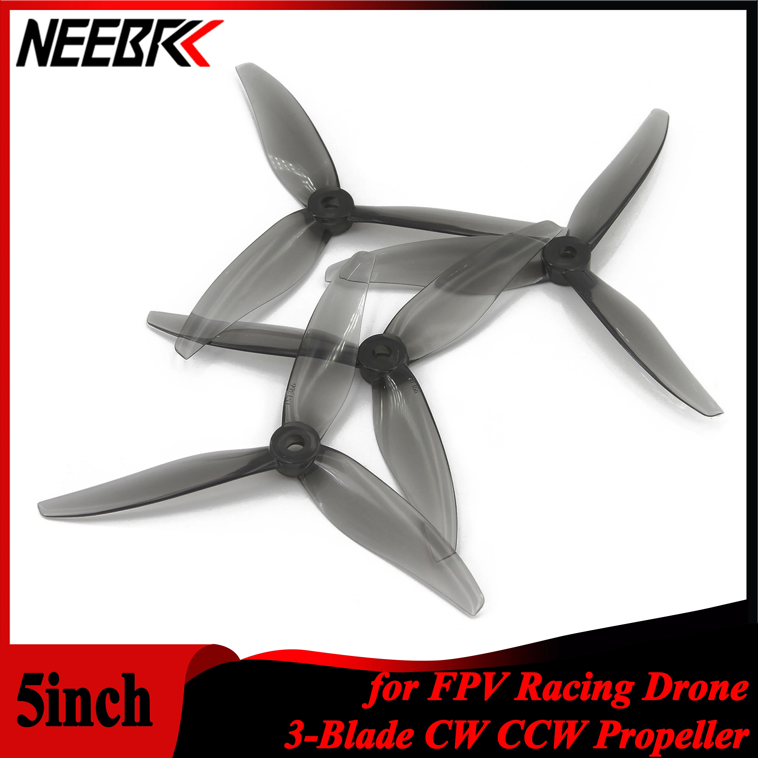 NEEBRC 12 Pairs 5 inch Props 3 - Drone Racing Motor 评论和价格